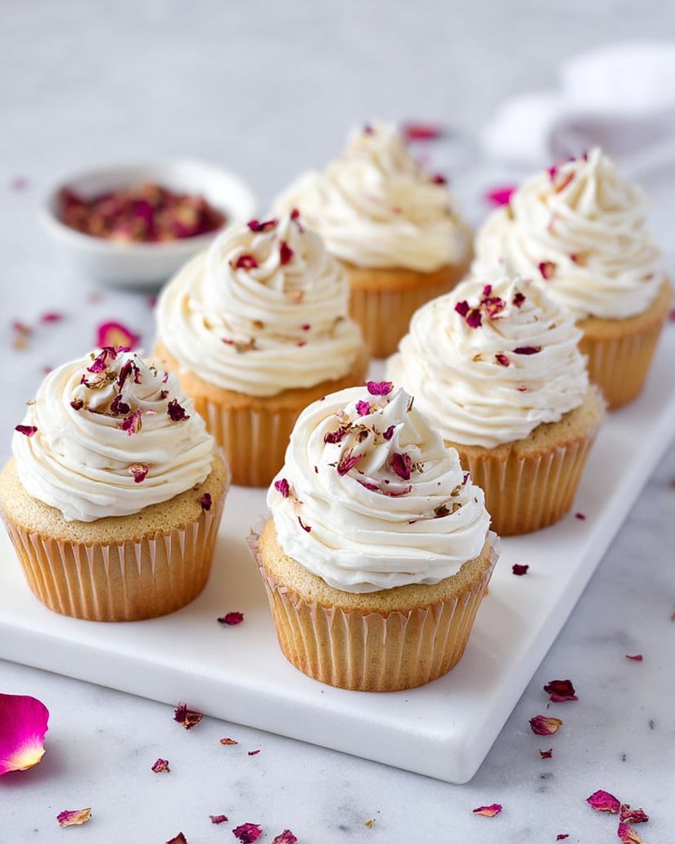Vegan Cardamom Rose Cupcakes Recipe
