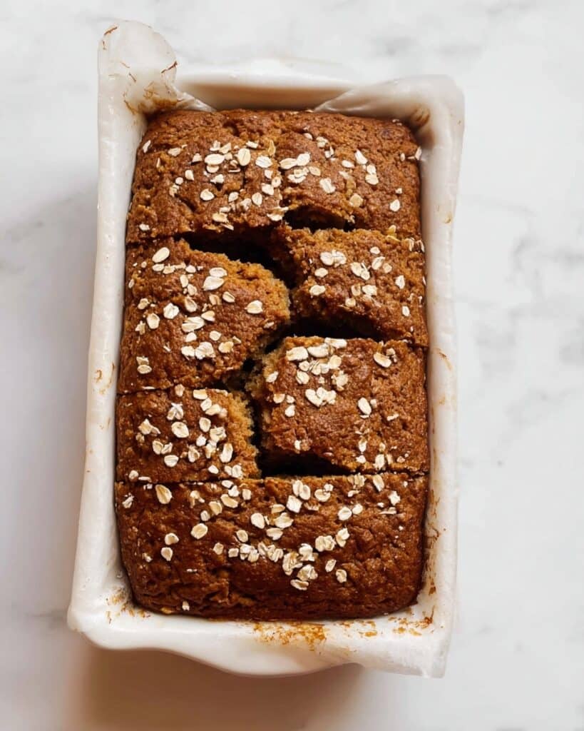 Healthy Flourless Breakfast Oatmeal Apple Cake Recipe