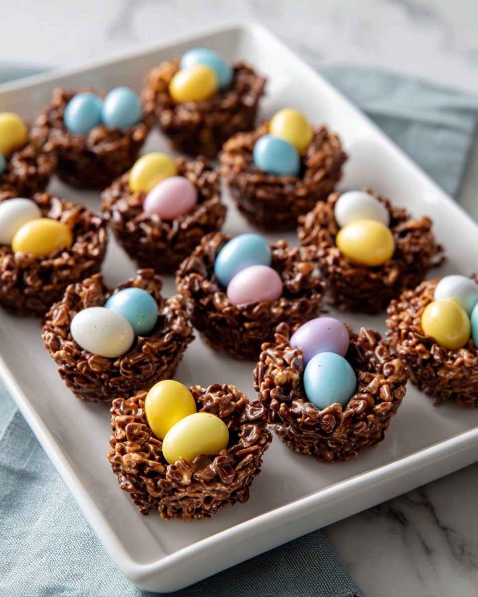 No-Bake Chocolate Bird Nests Recipe