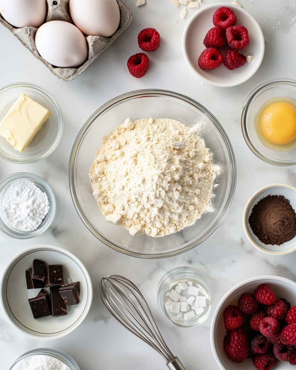 Single white plate holding one freshly baked chocolate chunk and raspberry cookie with a visible bite taken, revealing the soft interior dotted with melted dark chocolate chunks and bright, juicy raspberry pieces, close-up angled shot emphasizing the chewy texture and rich, gooey pockets inside, placed on a white marble surface with natural lighting, styled as a single-serving dessert from a food blog, photo taken with an iphone --ar 4:5 --v 7
