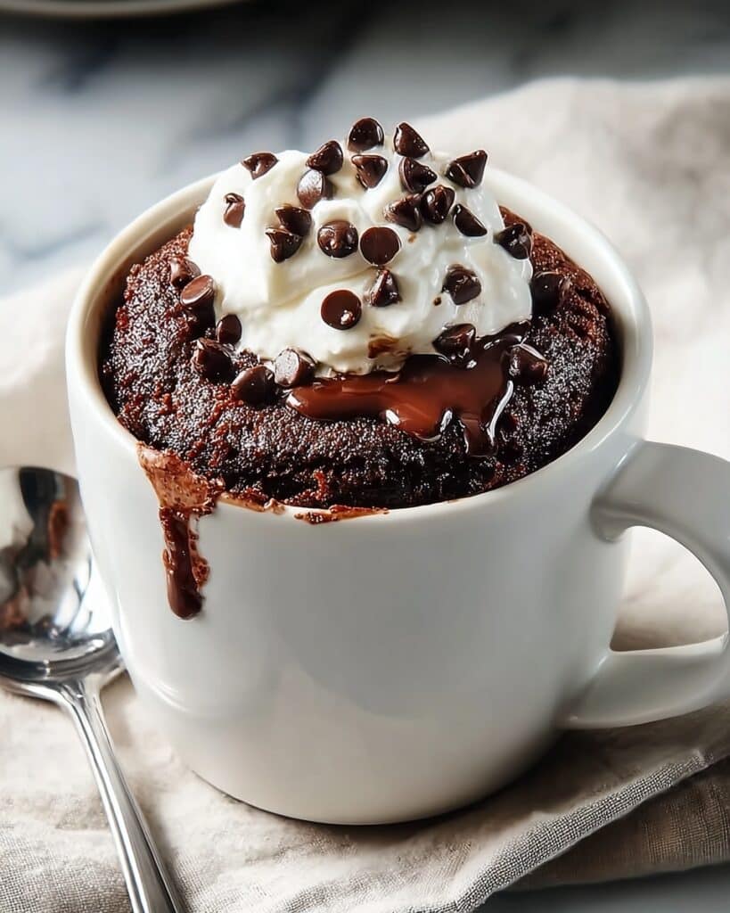 Decadent Chocolate Mug Cake Ready in Just 3 Minutes Recipe