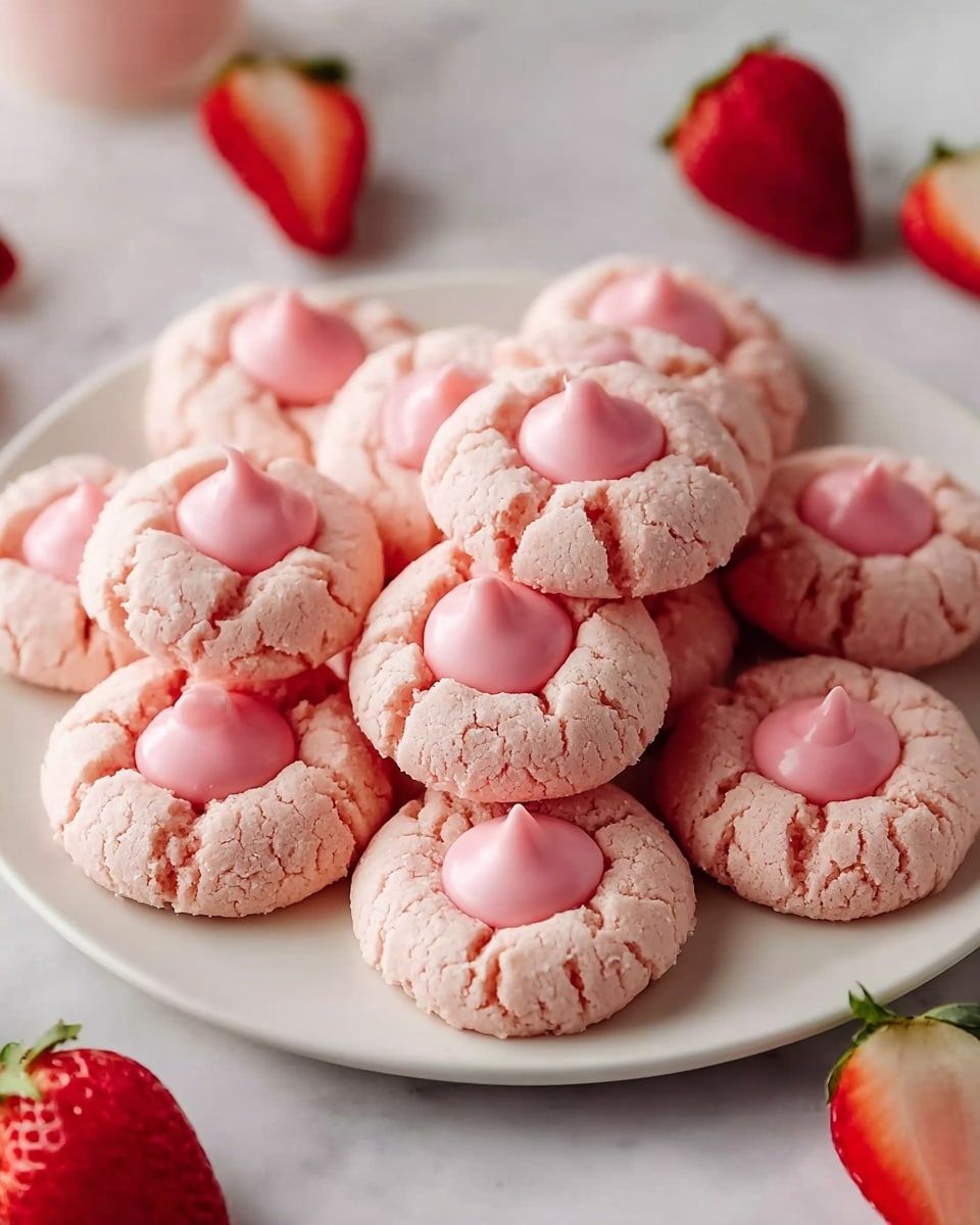 Strawberry Kiss Cookies Recipe