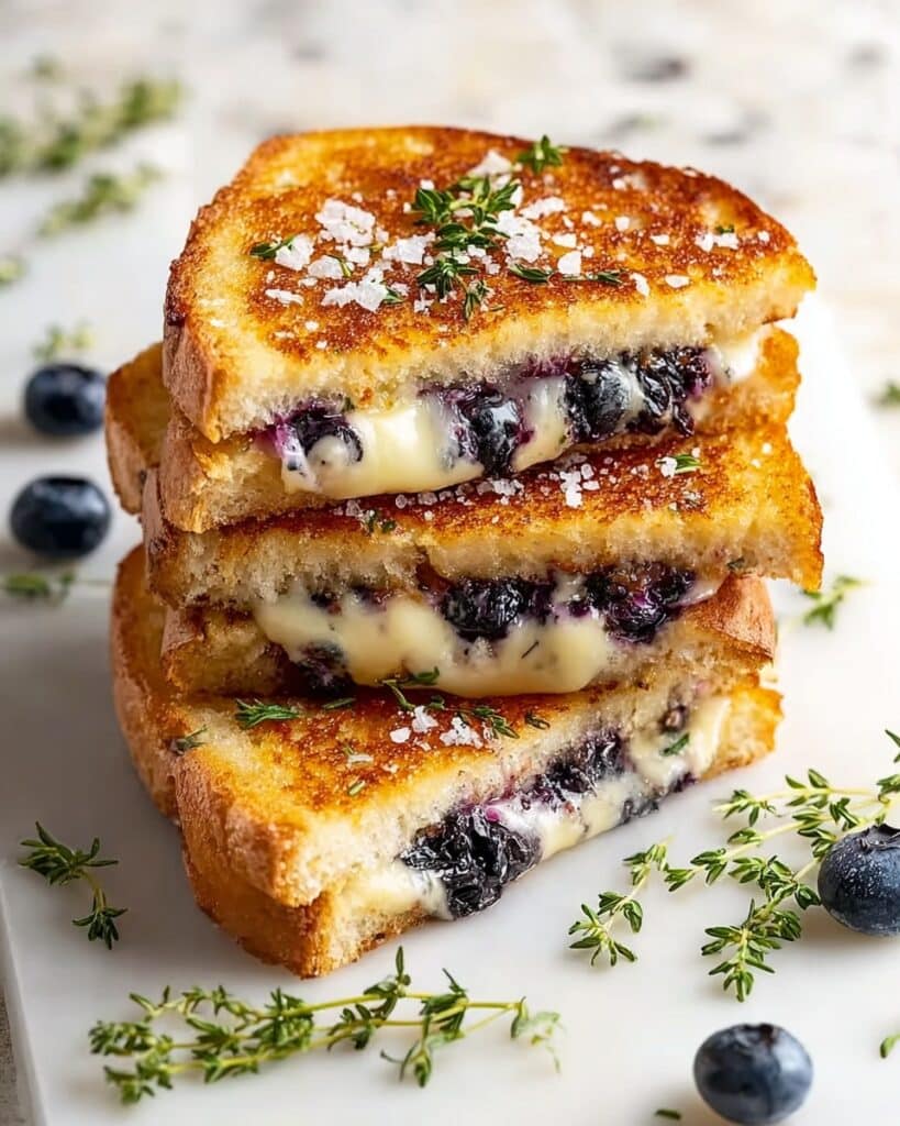 Crispy Blueberry Grilled Cheese Recipe