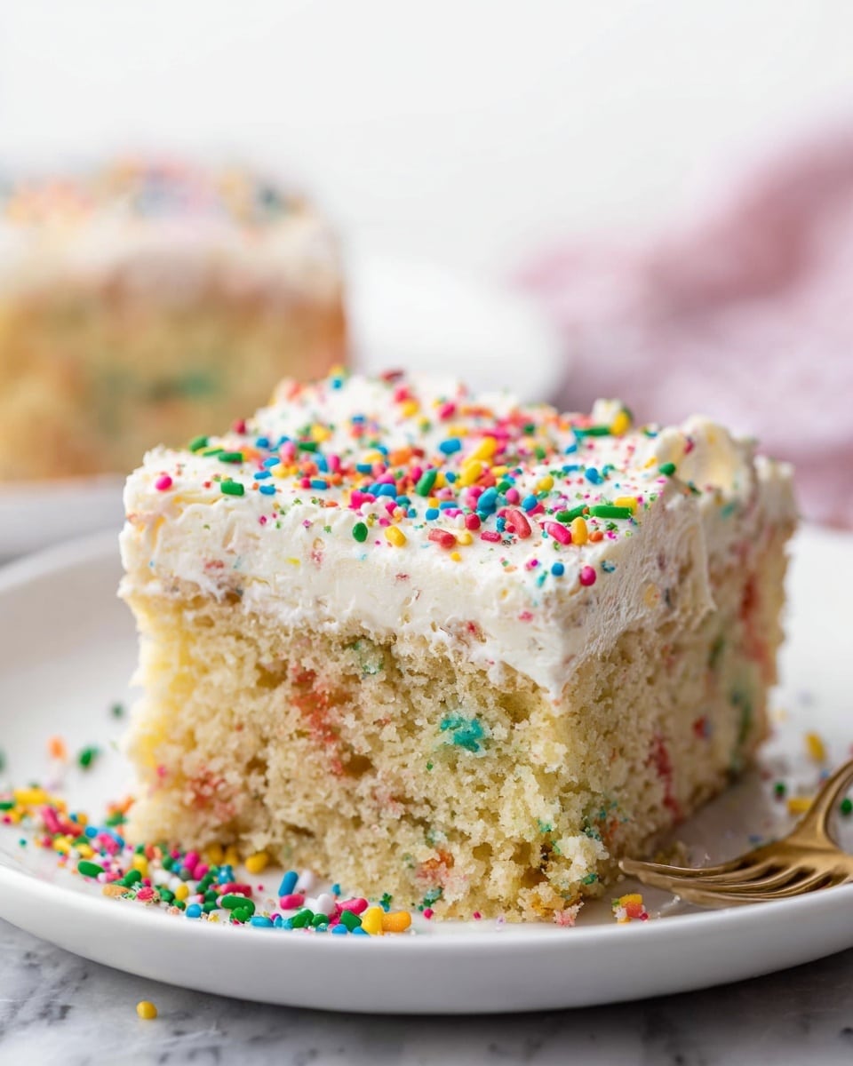 Fruity Pebble Poke Cake Recipe