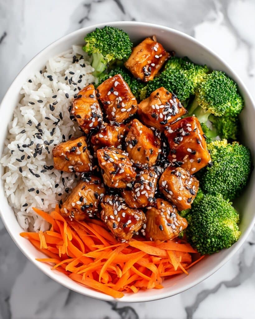 Teriyaki Chicken Sushi Rice Bowl Recipe