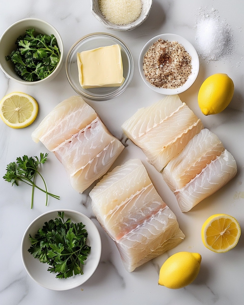 Single white plate showcasing a perfectly plated portion of golden-browned baked fish topped with a crispy herb crust, revealing the tender flaky white fish inside, accompanied by vibrant green asparagus spears and a smooth scoop of creamy mashed potatoes garnished with fresh parsley and two lemon wedges on the side, natural light highlighting the texture and freshness, placed atop a white marble surface, intimate styled food blog serving photo taken with an iphone --ar 4:5 --v 7
