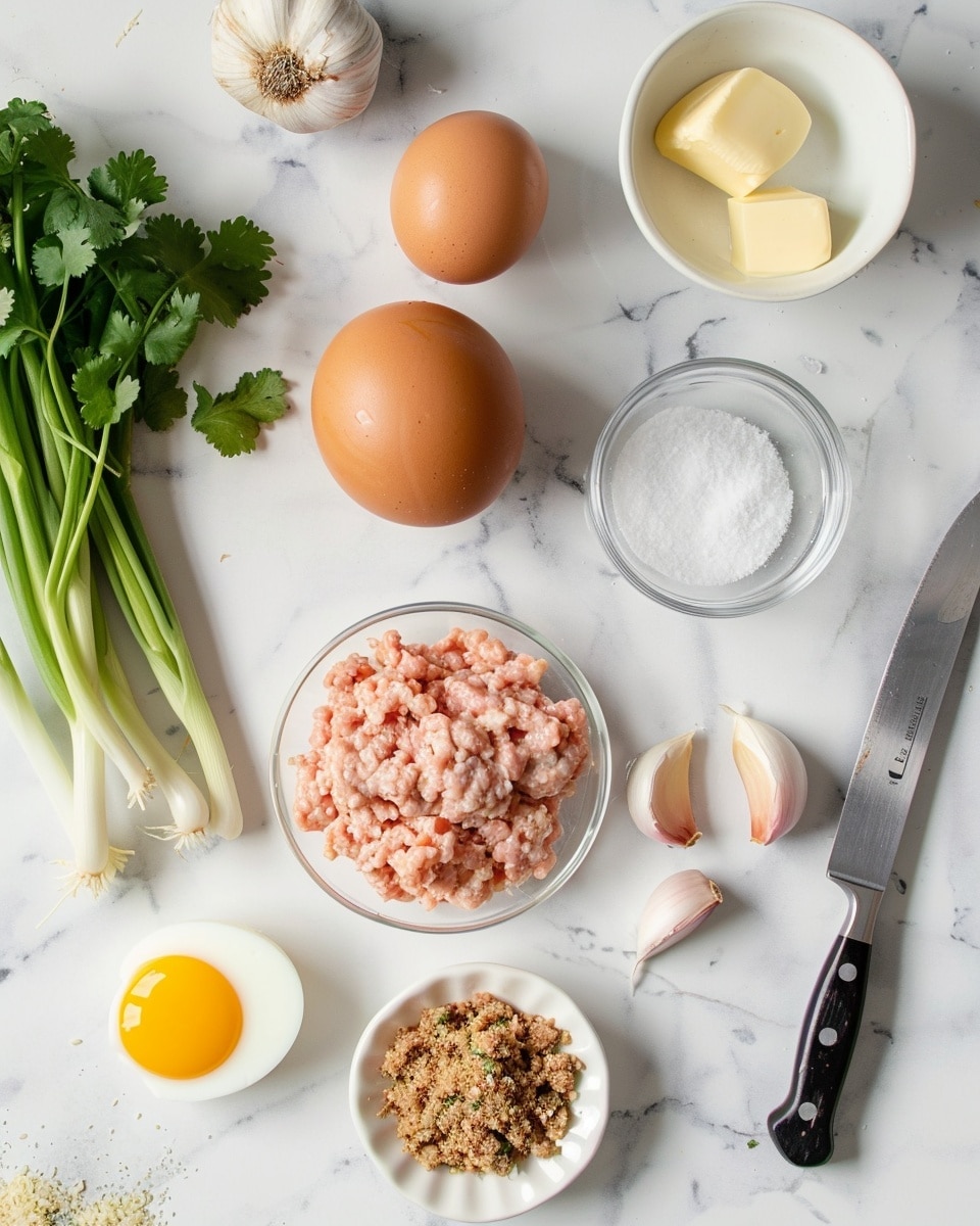 Single white bowl featuring one plump, golden-browned fish dumpling nestled in a rich, creamy curry sauce speckled with fresh cilantro and red pepper pieces, close-up angle capturing the tender, flaky texture inside the dumpling where the curry lightly seeps through, garnished with a fresh lime wedge resting on the edge, placed on a white marble surface with natural lighting, styled like an inviting, intimate serving ready to eat, photo taken with an iphone --ar 4:5 --v 7