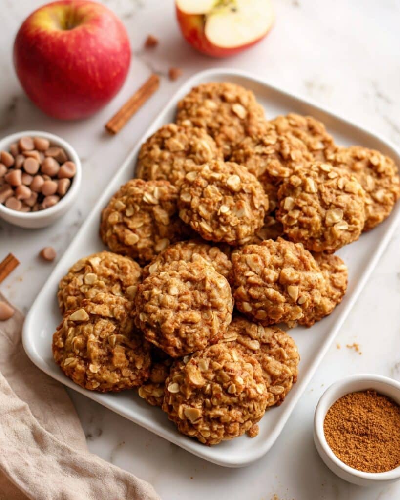 Healthy Apple Pie Oatmeal Cookies Recipe