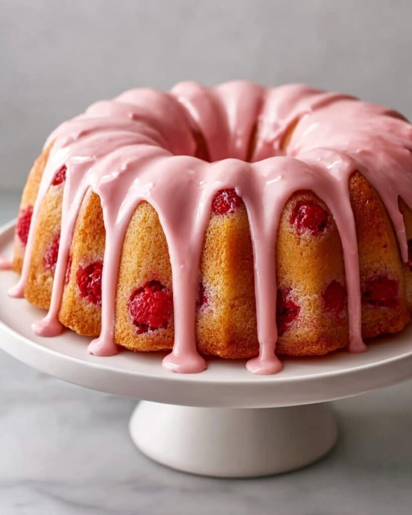 Strawberry Cream Cheese Pound Cake Recipe