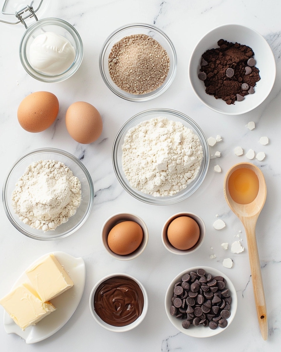Single white plate featuring one richly swirled chocolate peanut butter muffin sliced to reveal its moist, tender crumb and creamy peanut butter ribbons inside, close-up angled view emphasizing the contrast between dark chocolate cake and smooth peanut butter layers, scattered chocolate chips beside the muffin on a white marble surface, natural lighting highlighting the soft texture and intricate swirls, styled as a plated individual serving from a food blog, photo taken with an iphone --ar 4:5 --v 7