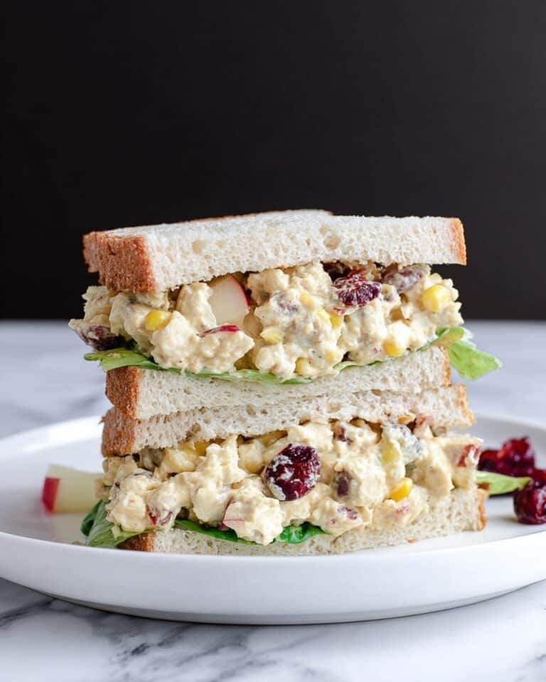 Vegan Apple Cranberry Chickpea Salad Sandwich Recipe