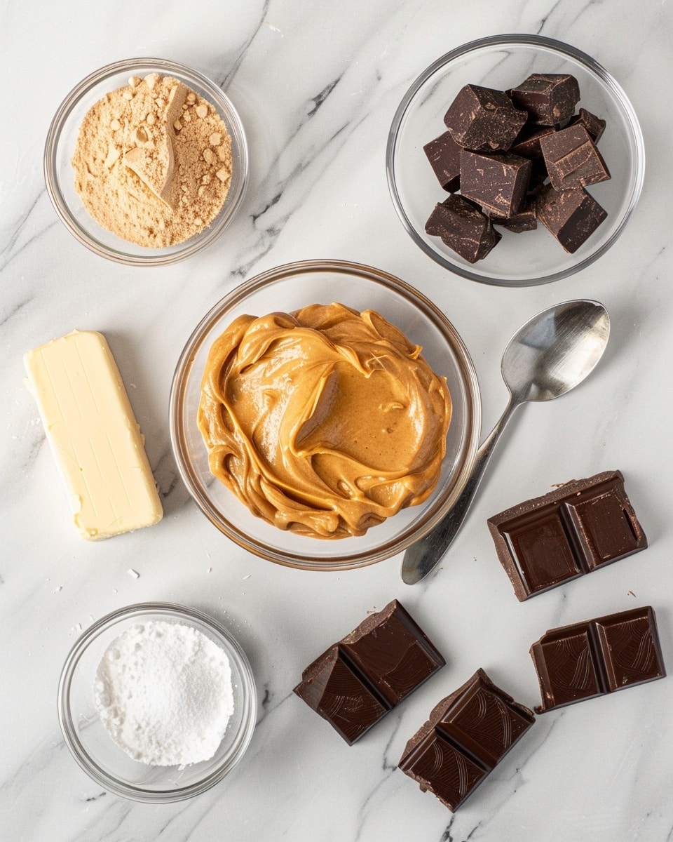 Single white plate with one chocolate-covered truffle resting on its side to reveal a creamy peanut butter and chocolate interior, close-up angle highlighting the glossy chocolate coating, sprinkled crunchy peanut and toffee bits on top and around the truffle, natural light emphasizing the rich textures and inviting layers, set on a white marble surface, intimate plated serving photo taken with an iphone --ar 4:5 --v 7