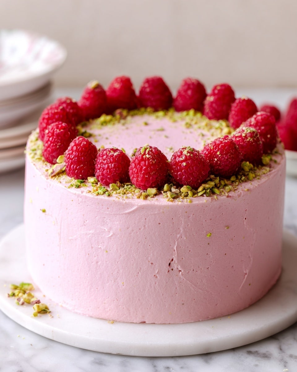 Raspberry Pistachio Cake Recipe
