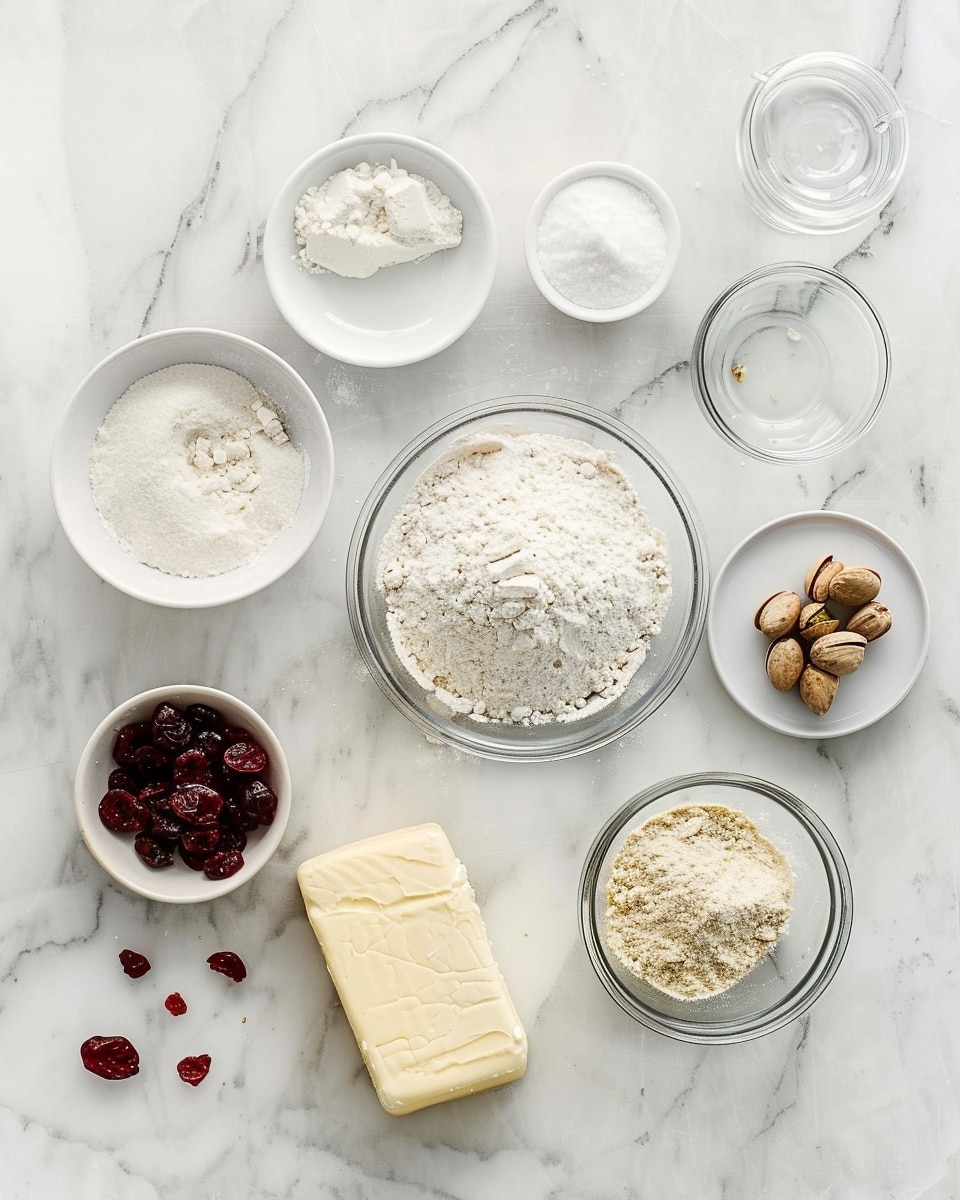 Single white plate featuring one thick square slice of cranberry pistachio blondie, close-up angle showcasing the moist, dense interior dotted with bright green pistachio nuts and vibrant red cranberry pieces, slight golden crust on the edges, subtle crumb texture visible, natural lighting highlights the rich colors and texture, set on a white marble surface, intimate plated serving photo taken with an iphone --ar 4:5 --v 7