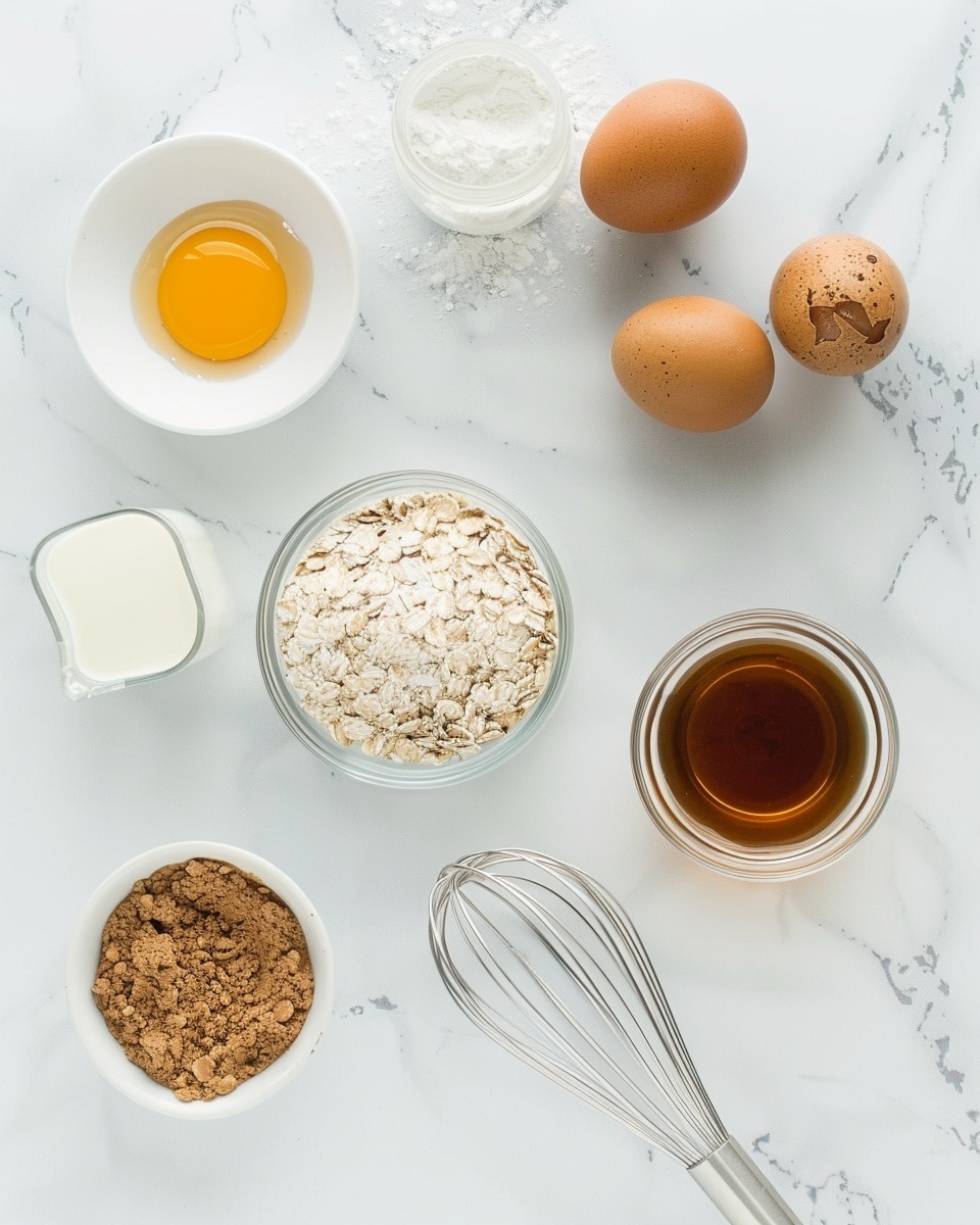 Single white plate holding one square oatmeal bar slice with visible rolled oats and cinnamon flakes, topped with a light drizzle of glaze that highlights the chewy texture inside, angled close-up view revealing the dense, textured layers of baked oats, crisp edges subtly browned, garnished with a cinnamon stick leaning on the plate side, all set on a white marble surface under natural lighting with a softly blurred background of a wooden bowl and milk bottle, styled like a cozy food blog serving photo taken with an iphone --ar 4:5 --v 7