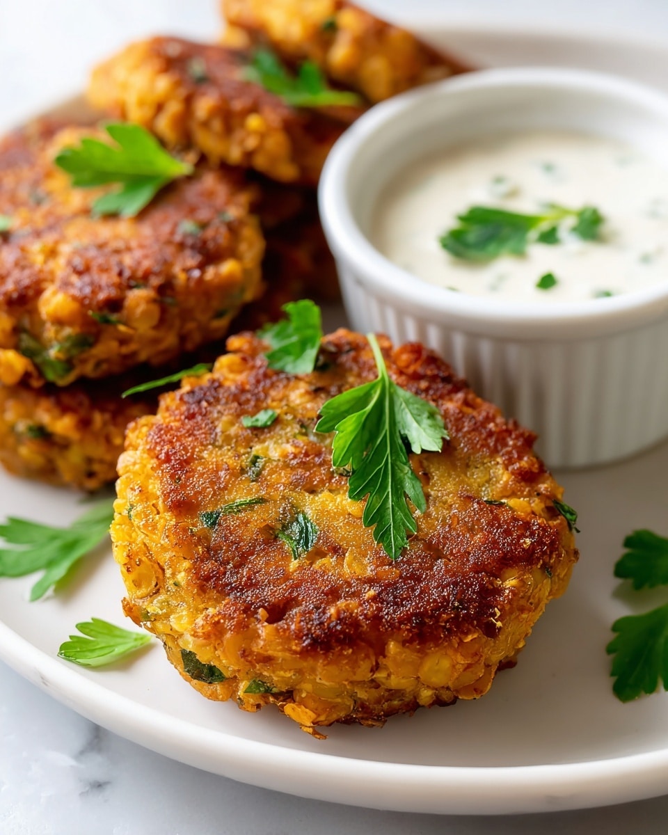 Large white serving bowl filled with multiple crispy golden-brown falafel patties flecked with fresh green herbs, arranged alongside a white ramekin of creamy tahini sauce garnished with chopped parsley, whole dish photographed from a 3/4 angle on a white marble countertop with natural lighting, professional food magazine hero shot photo taken with an iphone --ar 4:5 --v 7