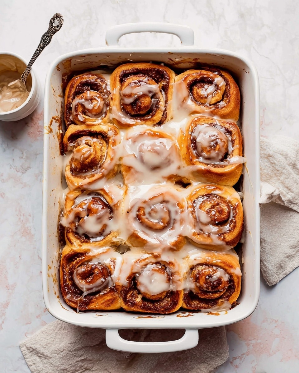 Caramel Cinnamon Rolls with Salted Caramel Icing Recipe