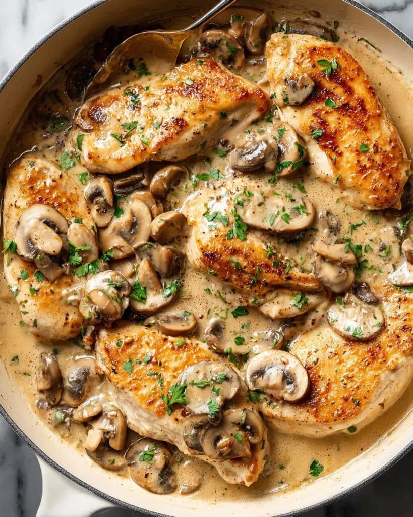 Creamy Mushroom Chicken Recipe