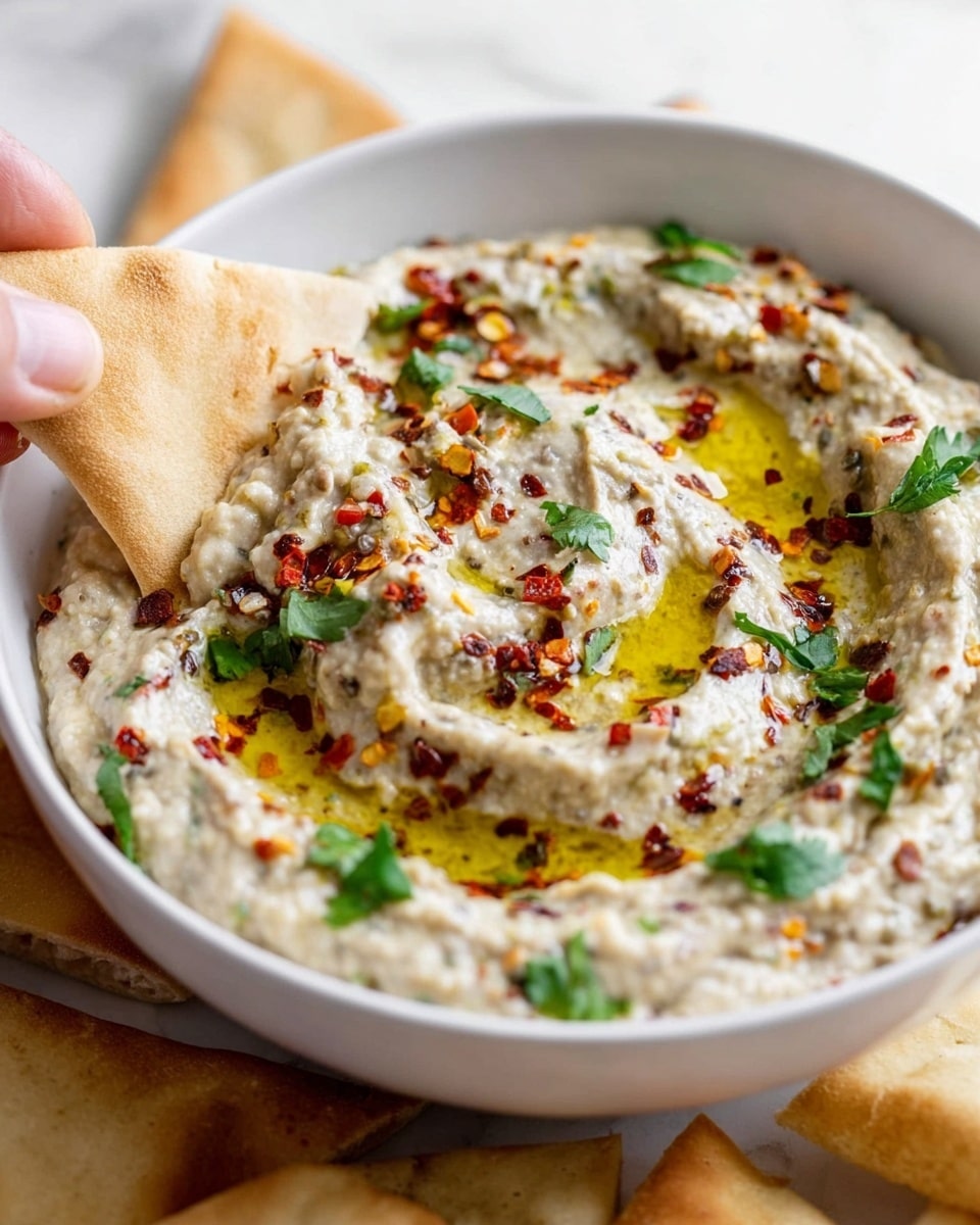 Creamy Roasted Baba Ganoush with Tahini and Lemon Recipe