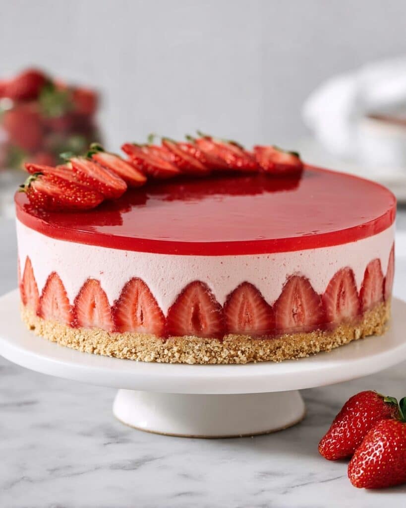 Strawberry Mousse Cake Recipe