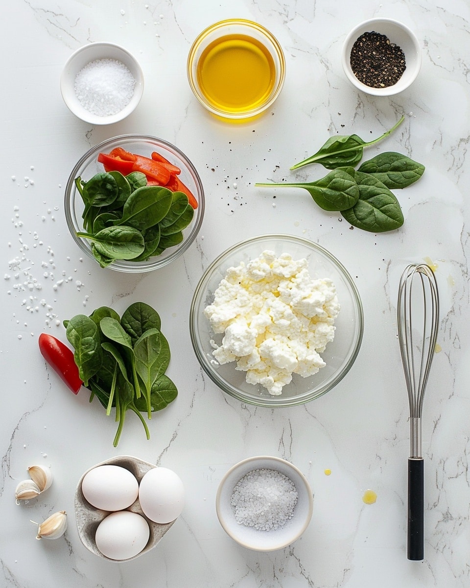 Single white plate featuring one thick, fluffy cheesy cauliflower cake serving garnished with bright green herbs and vibrant red chili flakes, close-up angle showcasing its golden, slightly crisp top and soft, textured interior with visible bits of spinach and melted cheese layered throughout, natural light highlighting the moist, tender crumb against a white marble background, styled like a food blog individual portion, photo taken with an iphone --ar 4:5 --v 7