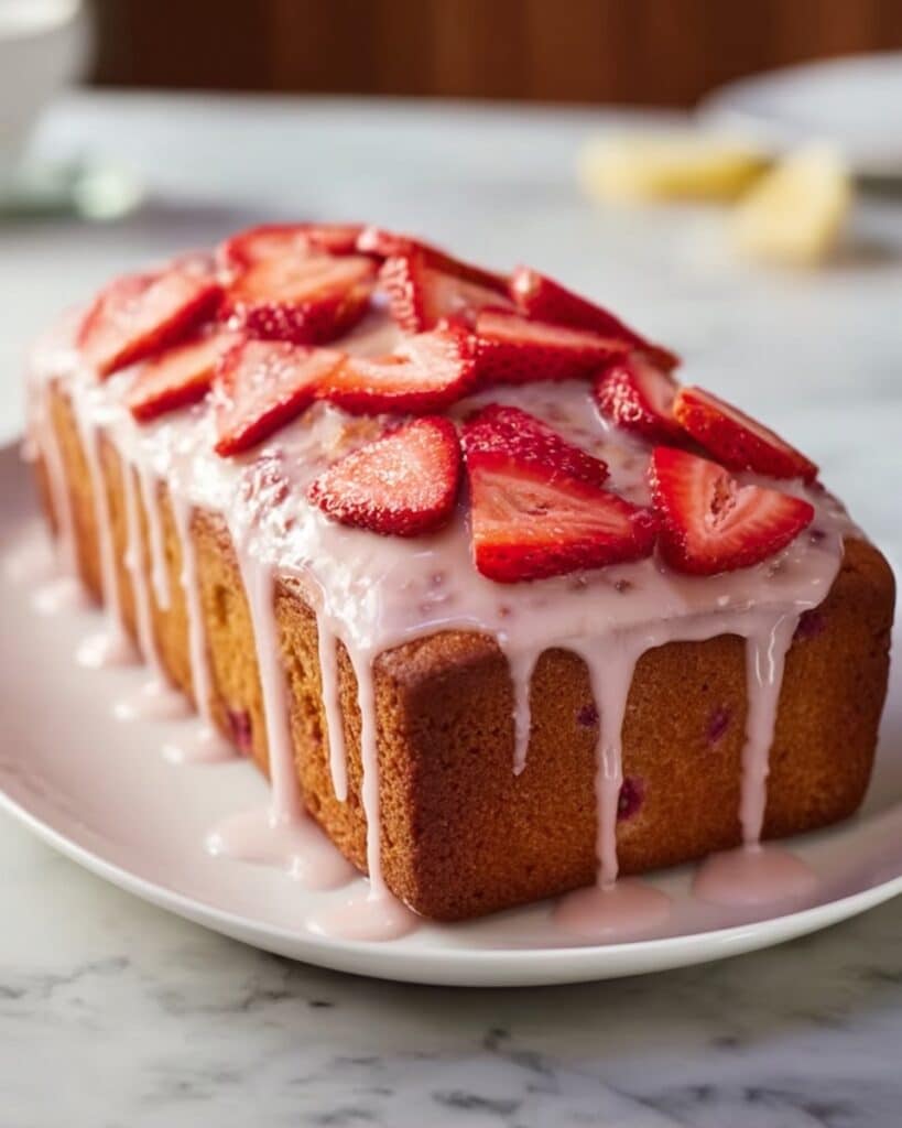 Best Strawberry Bread with Glaze (Super Moist & Easy) Recipe