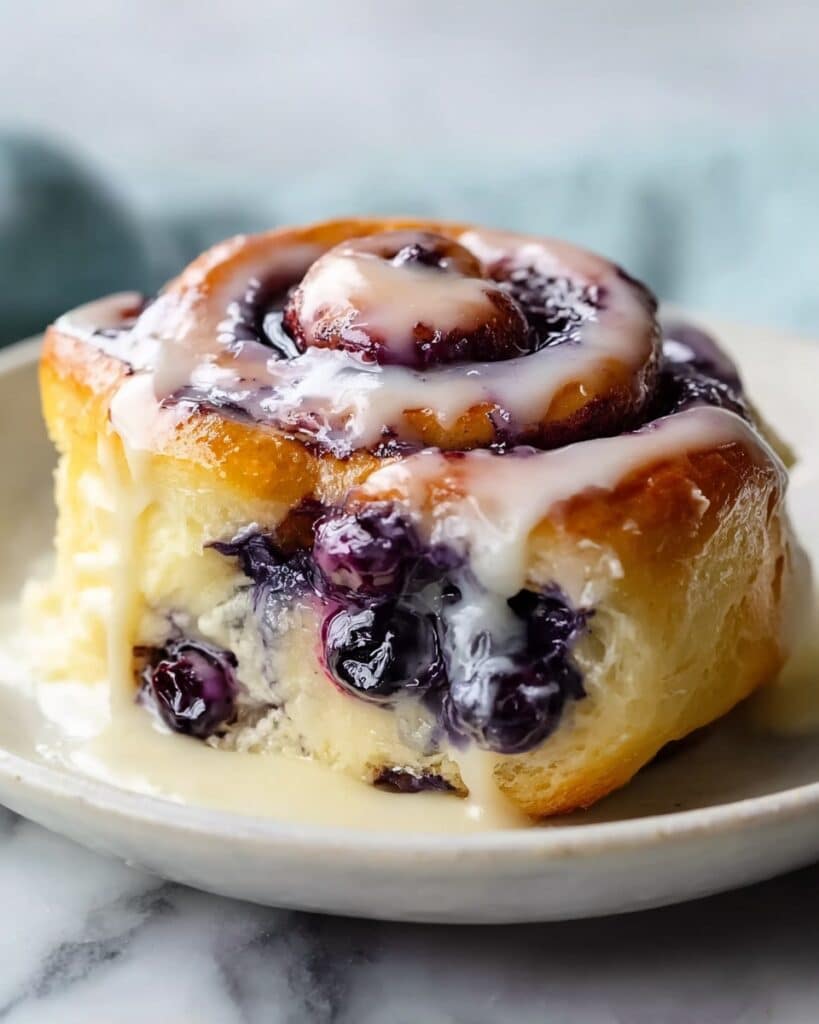Fresh Huckleberry Cinnamon Rolls Recipe