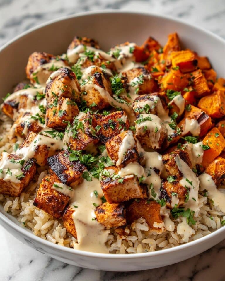Healthy Chicken & Sweet Potato Rice Bowl Recipe
