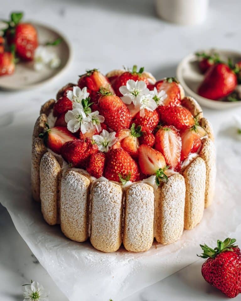 Vegan Strawberry CharlotteသားAux Fraises (No Eggs, No Gelatin) Recipe