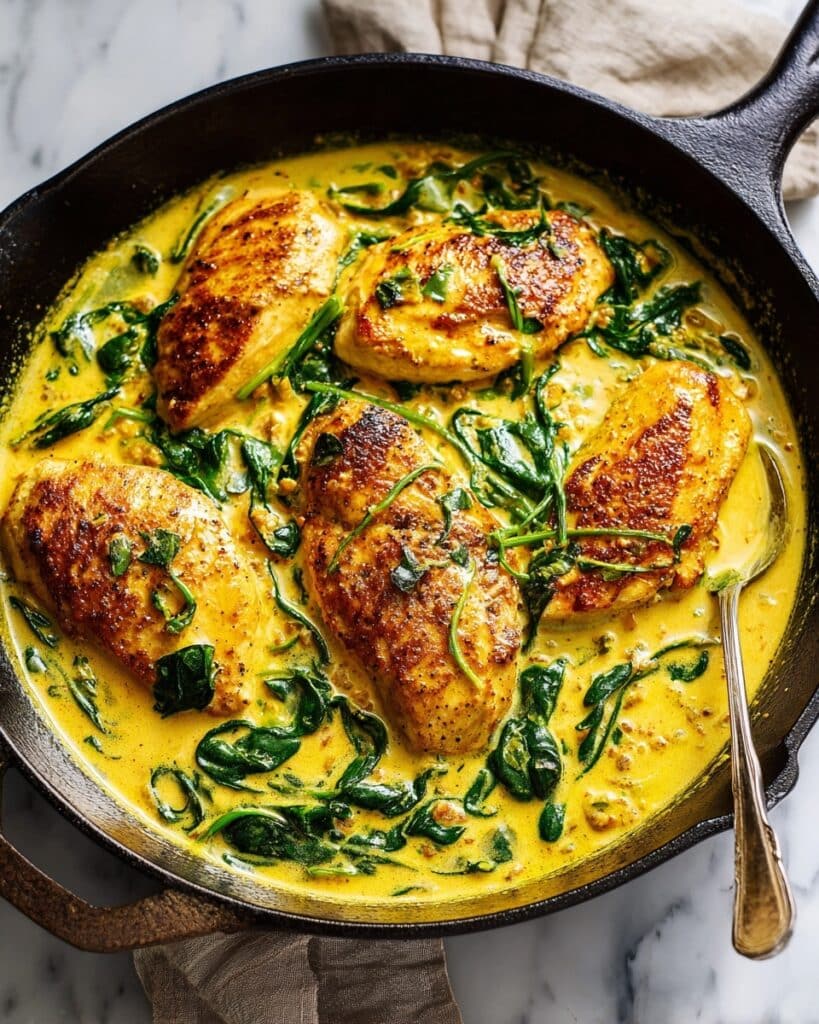 Tuscan Chicken with Saffron Cream Sauce Recipe