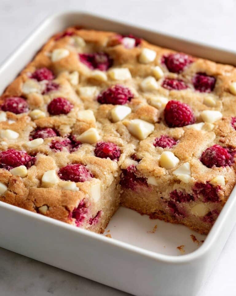 White Chocolate and Raspberry Blondies Recipe