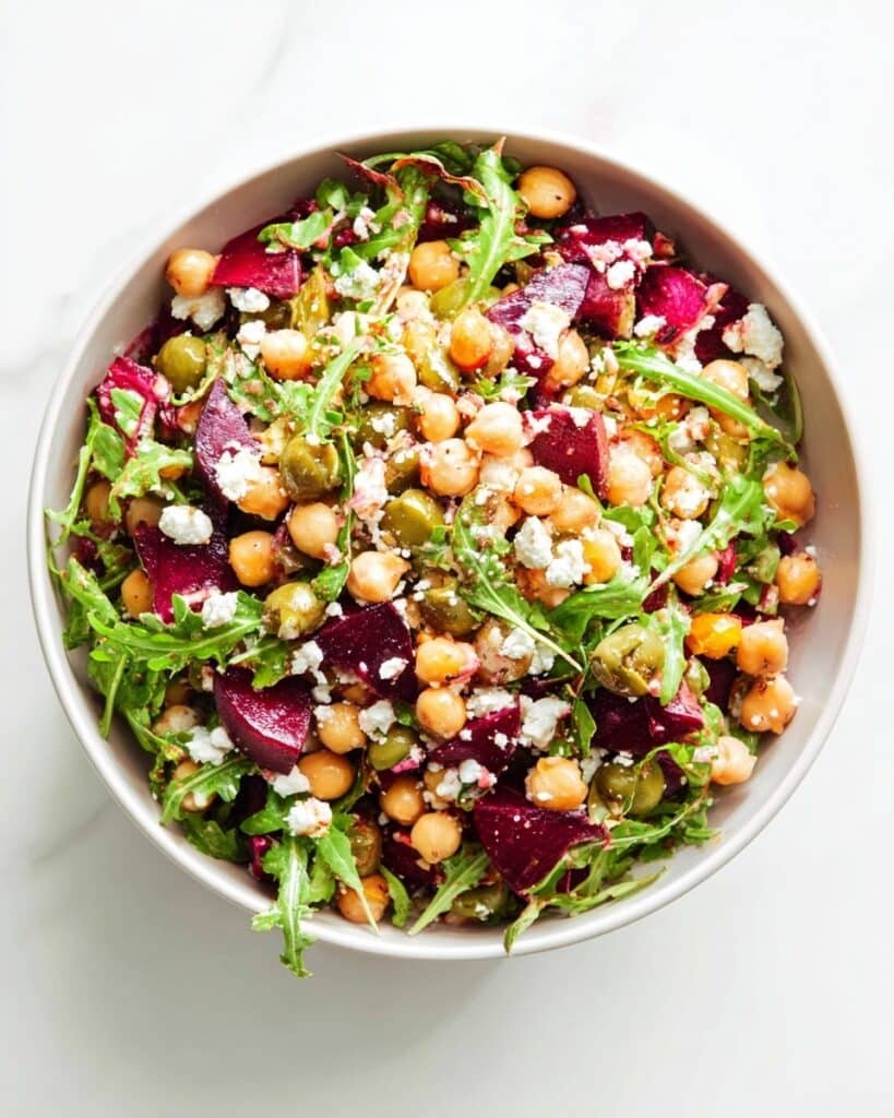 Healthy Mediterranean Chickpea Salad (Winter Salad) Recipe