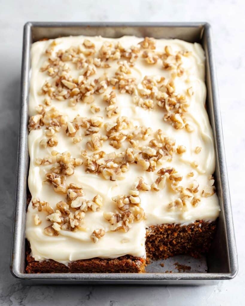 Moist Carrot Cake with Cream Cheese Frosting Recipe