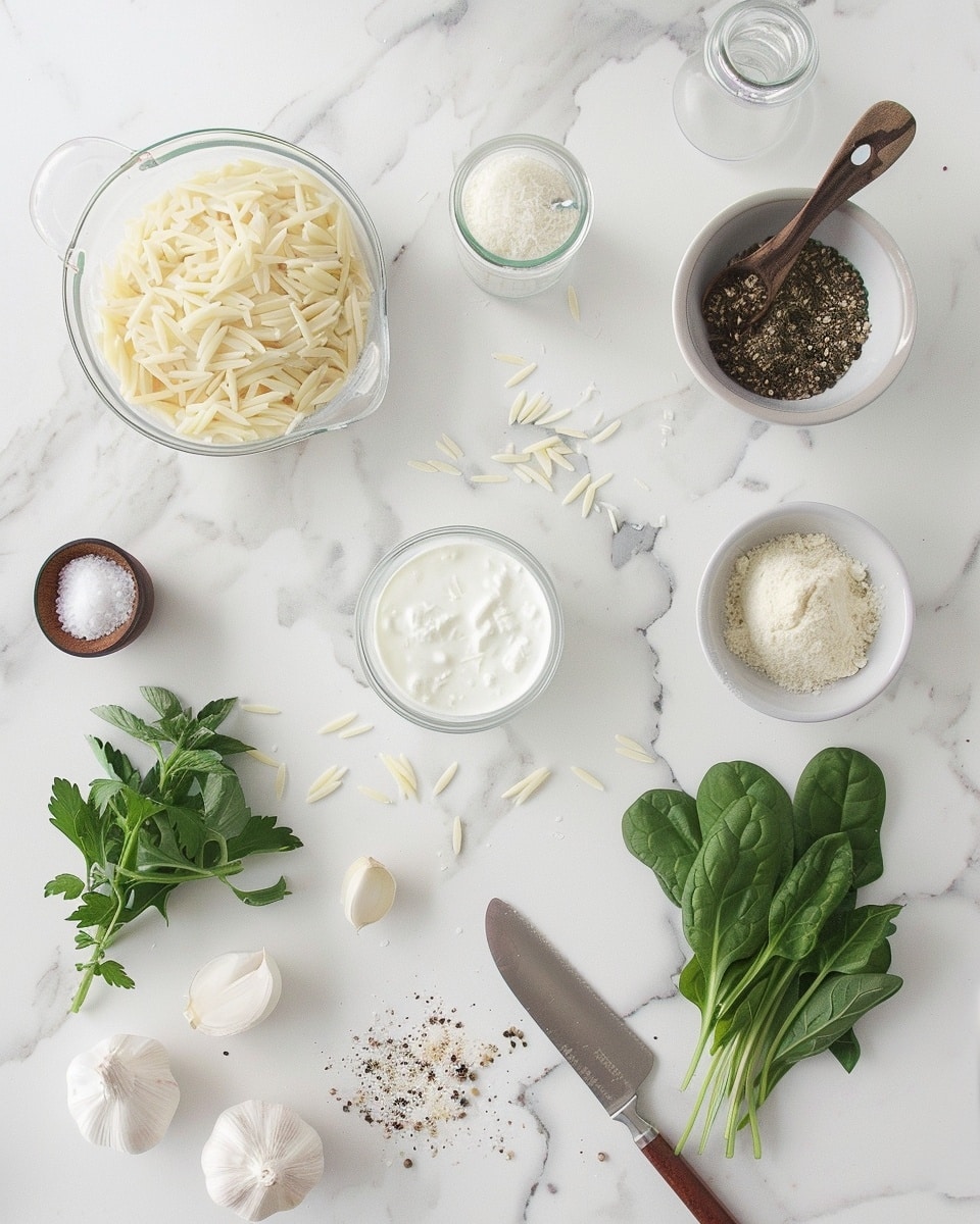 A single plated portion of creamy baked rice casserole served on a white plate, close-up angled view highlighting the golden-brown, bubbly melted cheese crust on top, with tender, cheesy rice strands underneath glistening and sprinkled with fresh chopped parsley for color contrast, placed on a white marble surface, natural daylight emphasizing the rich textures and inviting warmth of the dish, styled as a ready-to-eat serving from a food blog, photo taken with an iphone --ar 4:5 --v 7