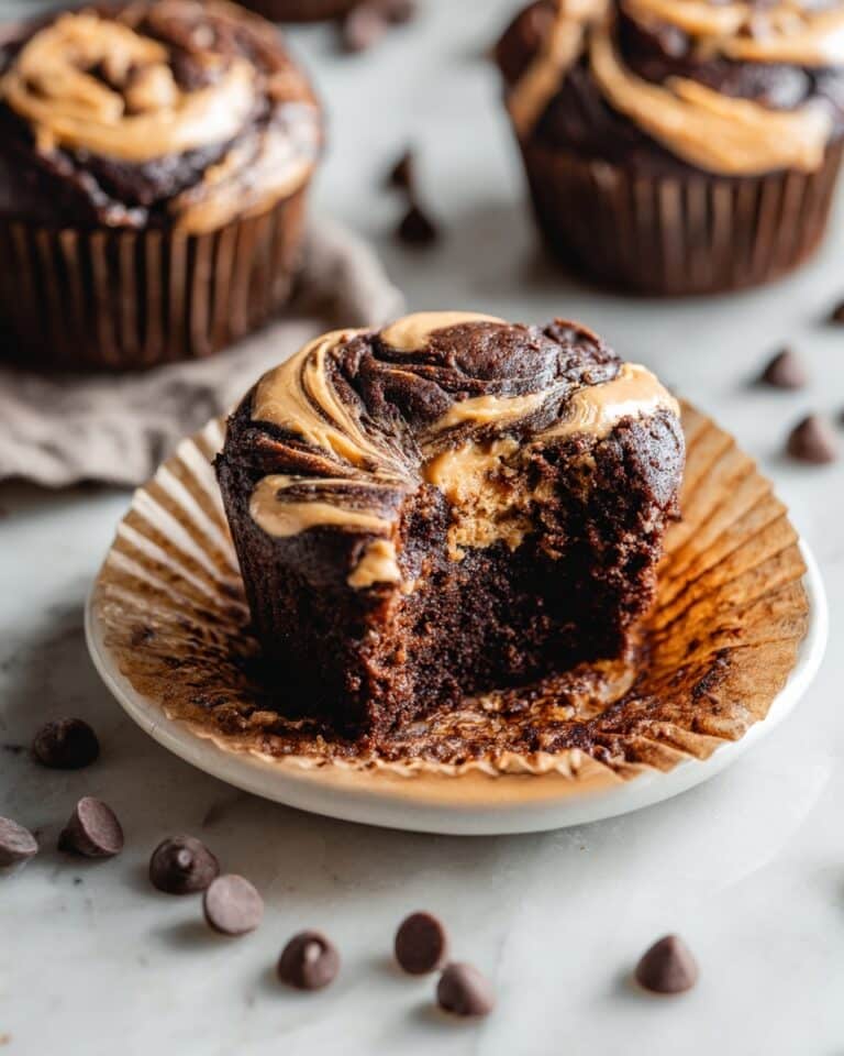 Chocolate Peanut Butter Swirl Muffins Recipe
