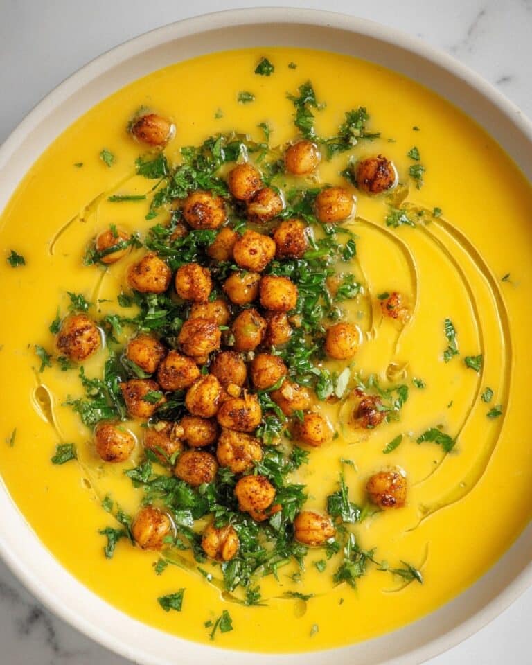 Turmeric Chickpea Soup with Butternut Squash and Leafy Greens Recipe