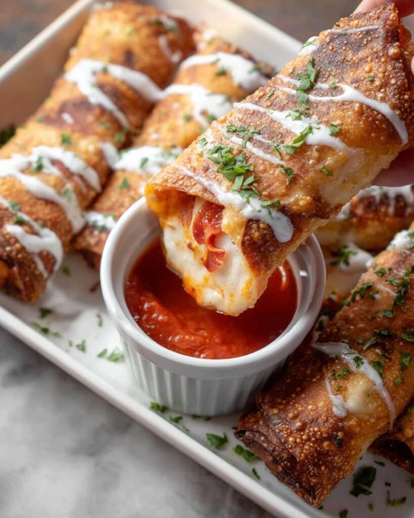 Buffalo Chicken Egg Rolls Recipe