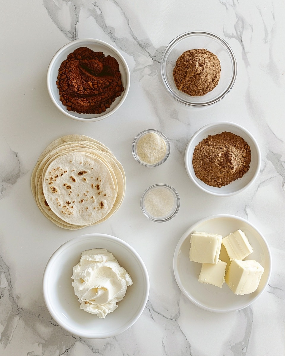 Single white plate with one rolled crepe filled with creamy cinnamon-spiced filling, close-up angle revealing soft, thin crepe texture dusted generously with cinnamon and sugar on the outside, slight cross-section of the smooth filling inside, natural light highlighting the warm golden color and speckled spices, set on white marble surface, intimate plated serving photo taken with an iphone --ar 4:5 --v 7