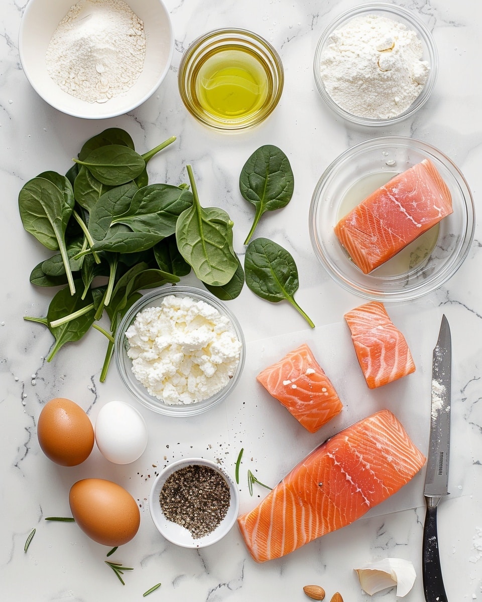 A single white plate showcasing a plated portion of salmon Wellington sliced open to reveal tender, pink salmon fillet layered with vibrant green spinach and a delicate mushroom duxelles all encased in a golden, flaky puff pastry crust with a shiny, egg-washed lattice top, rich buttery sauce with herbs pooling alongside, garnished with fresh chopped parsley, complemented by bright lemon wedges on the side, natural light casting soft shadows over the white marble surface, intimate close-up angled shot emphasizing textures and layers, photo taken with an iphone --ar 4:5 --v 7