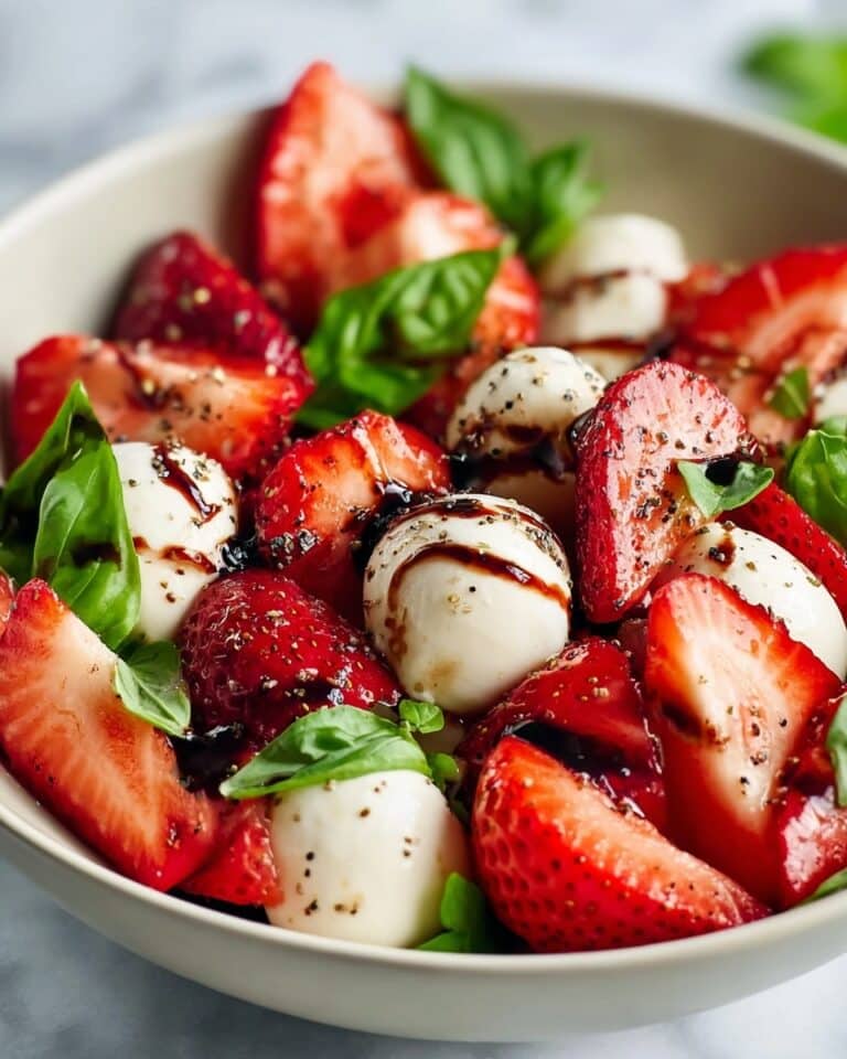 Balsamic Strawberry Caprese Salad Recipe