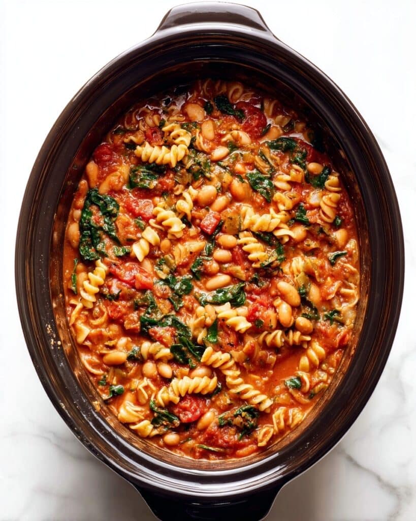 Hearty Italian White Bean Soup with Coconut Milk in the Slow Cooker Recipe