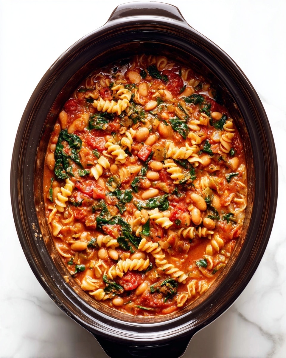 Hearty Italian White Bean Soup with Coconut Milk in the Slow Cooker Recipe