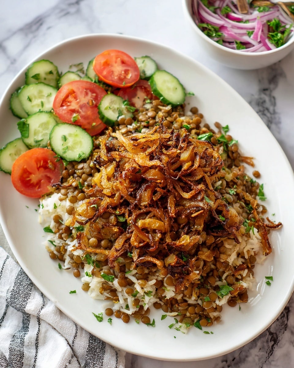 Instant Pot Mujadara (Lentils and Rice) with Caramelized Onions Recipe