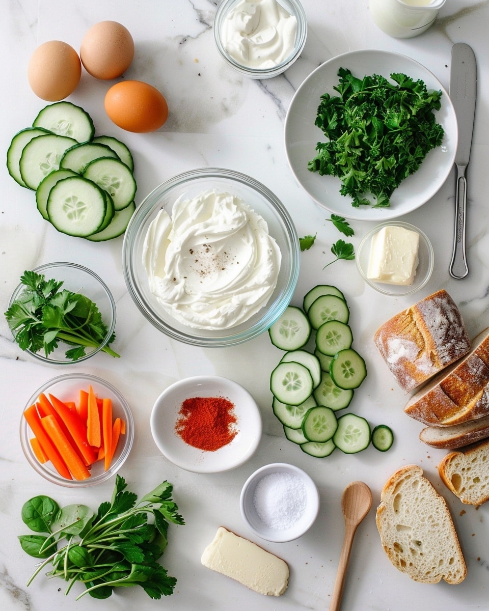 A single white plate featuring one triangular sandwich cut into four smaller bite-sized pieces, the sandwich showing soft white bread exterior with a visible creamy filling that hints at a smooth texture inside, close-up angled shot revealing the delicate layers of bread and filling, placed on a white marble surface with natural lighting, styled for an intimate food blog presentation, photo taken with an iphone --ar 4:5 --v 7