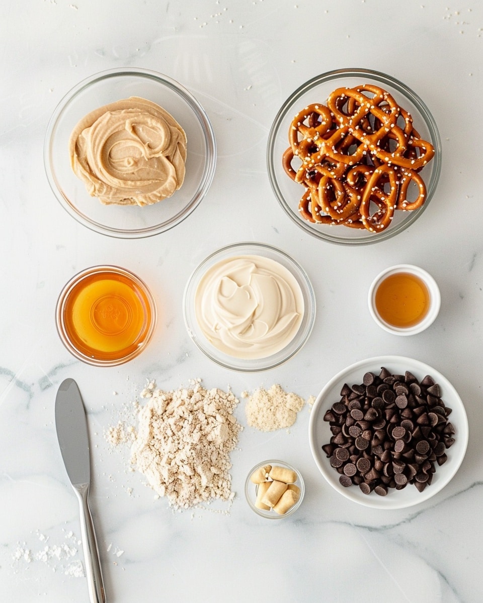 Single white plate holding one pretzel cookie dipped halfway in dark chocolate, close-up angled view showing the crunchy pretzel texture, golden-brown baked cookie center, and smooth glossy chocolate coating, crisp salt crystals visible on the pretzel surface, set on white marble background with natural lighting, styled intimate plated serving photo taken with an iphone --ar 4:5 --v 7