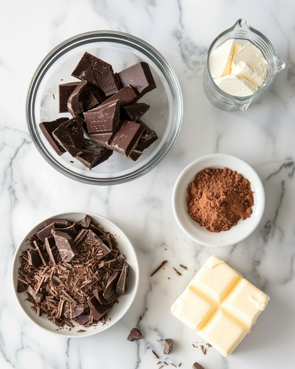 Single white plate holding one round chocolate truffle sliced in half, revealing the rich, dense, velvety interior texture with smooth chocolate ganache center, the exterior coated in fine cocoa powder, close-up angled shot highlighting the contrast between the powdery outside and creamy inside, natural lighting emphasizing the depth and luscious finish, placed on white marble surface, intimate plated serving photo taken with an iphone --ar 4:5 --v 7