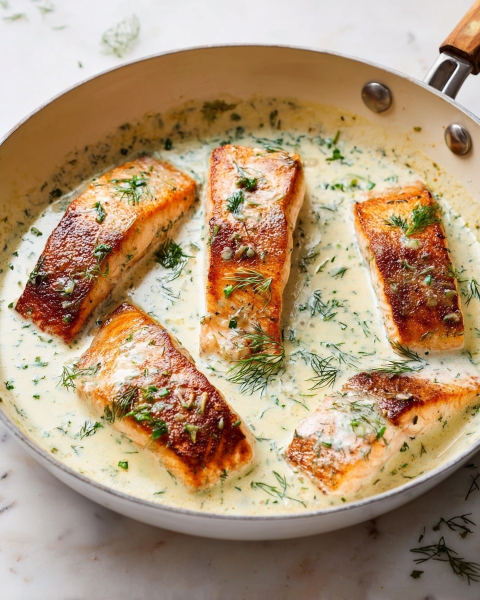 Creamy Dill Salmon Recipe