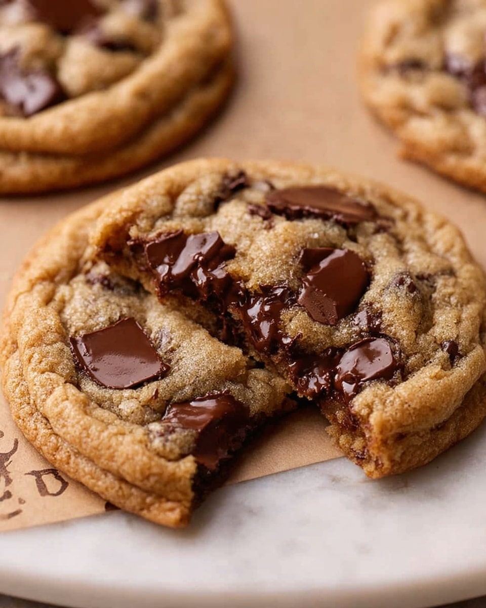 Large white platter filled with a full batch of golden-brown chocolate chip cookies, each generously studded with melted and whole chocolate chips, arranged neatly together on parchment paper with scattered chocolate chips around them, accompanied by a tall glass of milk, all photographed with natural lighting on white marble countertop, professional food styling, hero shot, photo taken with an iphone --ar 4:5 --v 7