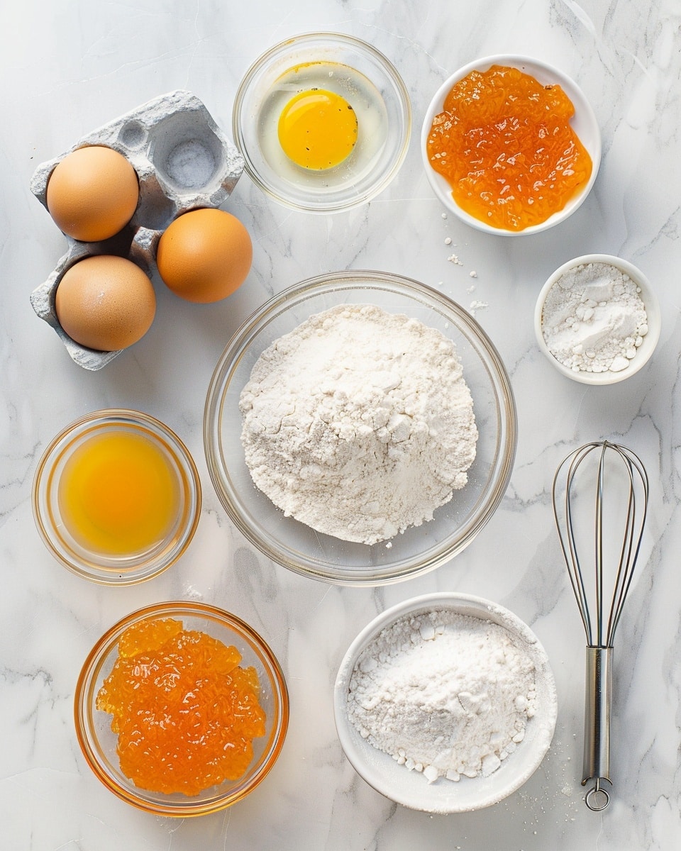 A single white plate on a white marble surface holding one thumbprint cookie topped with glossy, amber apricot jam in the center, the crumbly, buttery texture of the shortbread dough visible on the edges, dusted lightly with powdered sugar, close-up intimate shot capturing the delicate sugar crystals and soft jam shine, natural lighting enhancing the warm tones, styled like a food blog's individual serving photo taken with an iphone --ar 4:5 --v 7