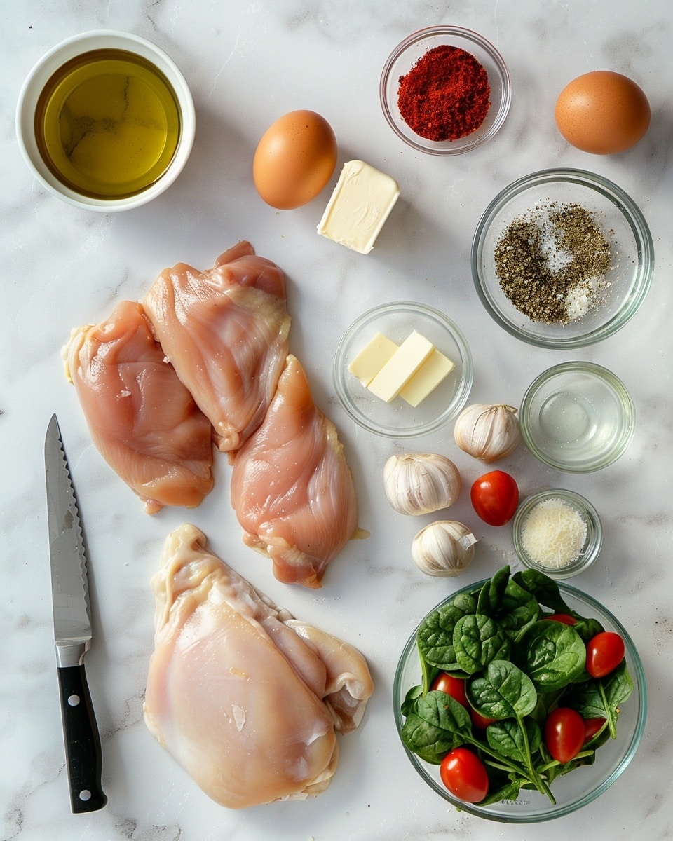 Single white plate featuring one serving of golden-browned seasoned cooked chicken layered on a creamy spinach and cheese filling, close-up angle revealing the moist interior of the chicken and the rich textured filling beneath, natural light highlighting the glistening herb-crusted exterior and melted cheese, placed on a white marble background, styled like a food blog plated portion ready to eat, photo taken with an iphone --ar 4:5 --v 7
